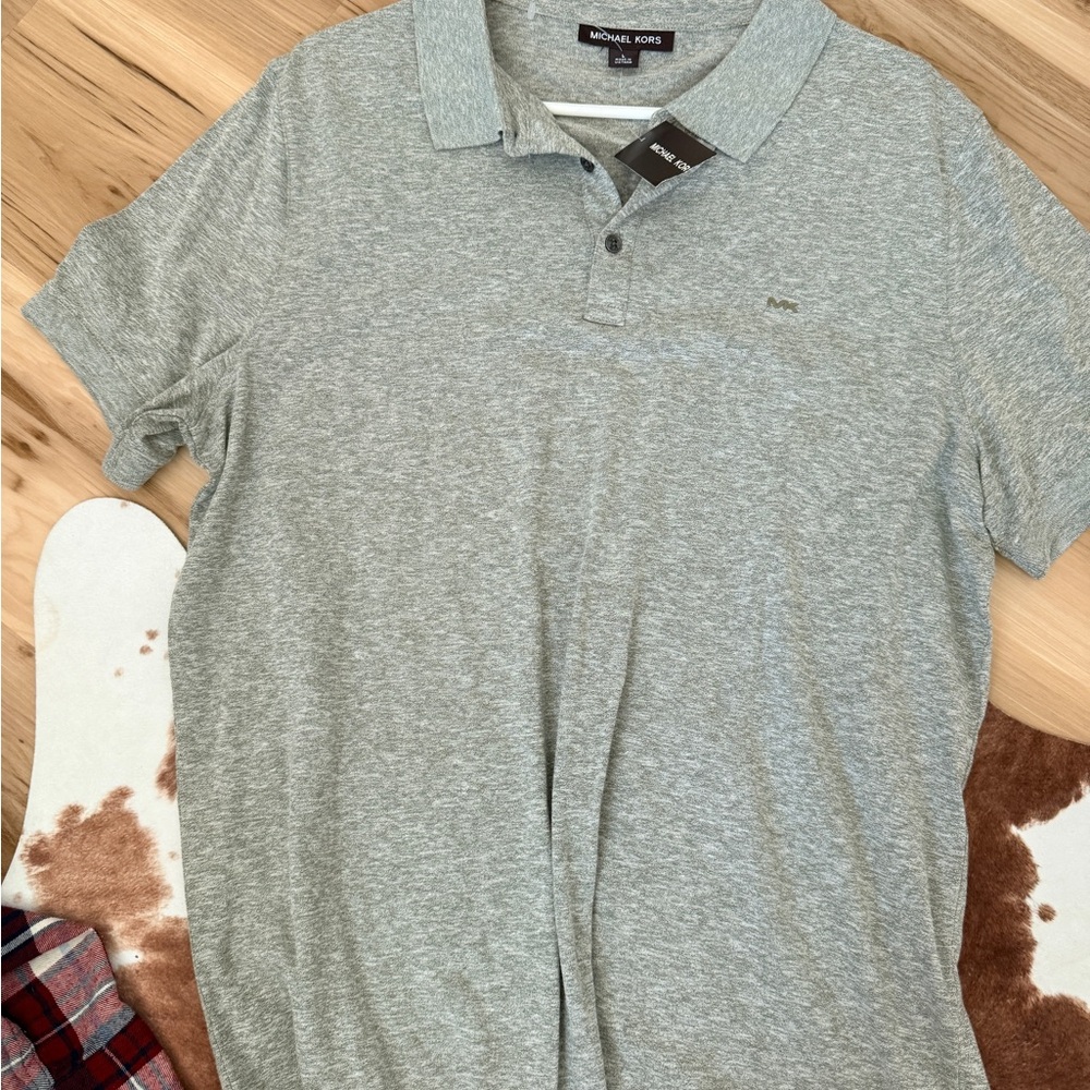 Michael Kors Light Gray Polo Shirt for Men
